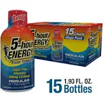 5-Hour Energy Shot, Regular Strength, Berry, 15 Count