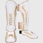 Venum Elite Standup Shin guards - White/Gold - XL - Venum