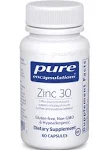 Pure Encapsulations Zinc 30 mg - Supplement for Immune System Support, Growth and Development, and Wound Healing* - with Zinc Picolinate 30 mg - 60 Capsules