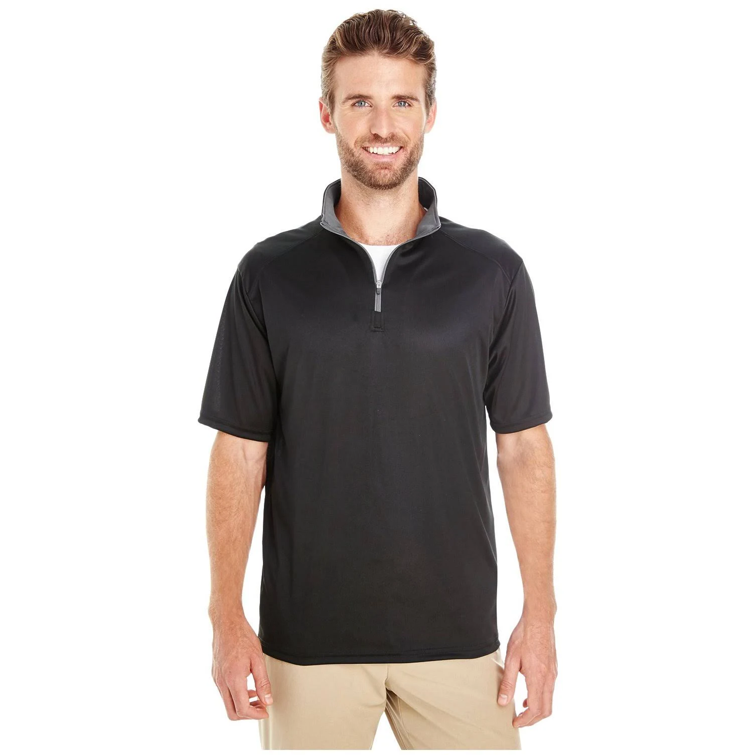 Badger 4199 B-Core Short Sleeve Quarter-Zip