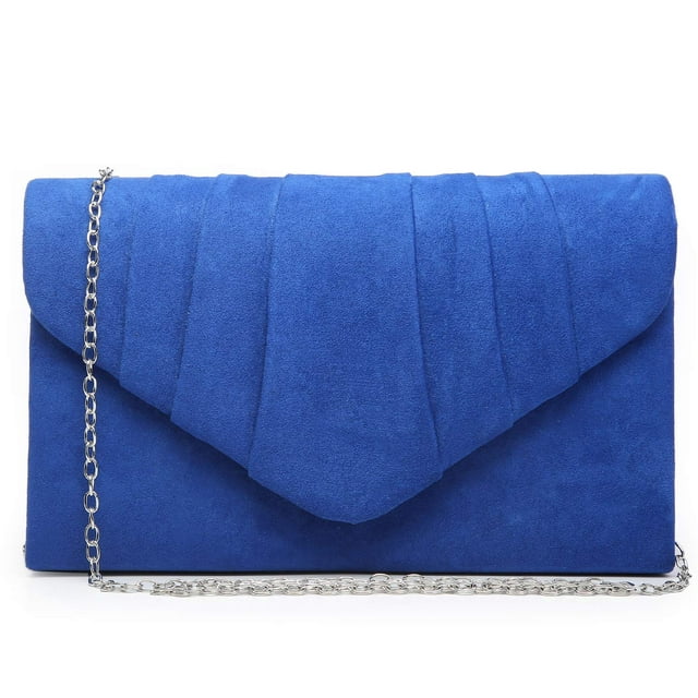 Dasein Women's Evening Bag Pleated Envelope Clutch Handbag Wedding Party Bridal Purse