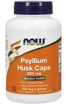 NOW Supplements, Psyllium Husk Caps 700 mg with 50 mg of Apple Pectin, Intestinal Health*, 360 Veg Capsules