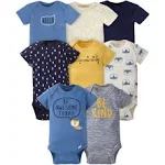 Gerber Baby Boys' Short Sleeve Onesies Bodysuits, 8-Pack, Infant Boy's, Size: Newborn