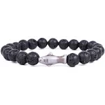 Fahlo Lava Stone Shark Voyage Bracelet