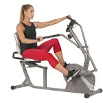 Sunny Health & Fitness Cross Trainer Magnetic Recumbent Bike & Arm Exercisers