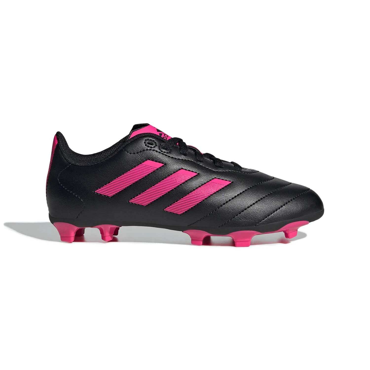 Adidas Youth Goletto VIII FG Soccer Cleats, Black/Pink / 10.5K