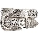 Rafaela Silver Crystal Concho Belt