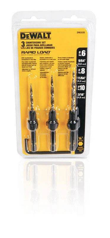 DeWalt DW2535 3 Piece Countersink Set