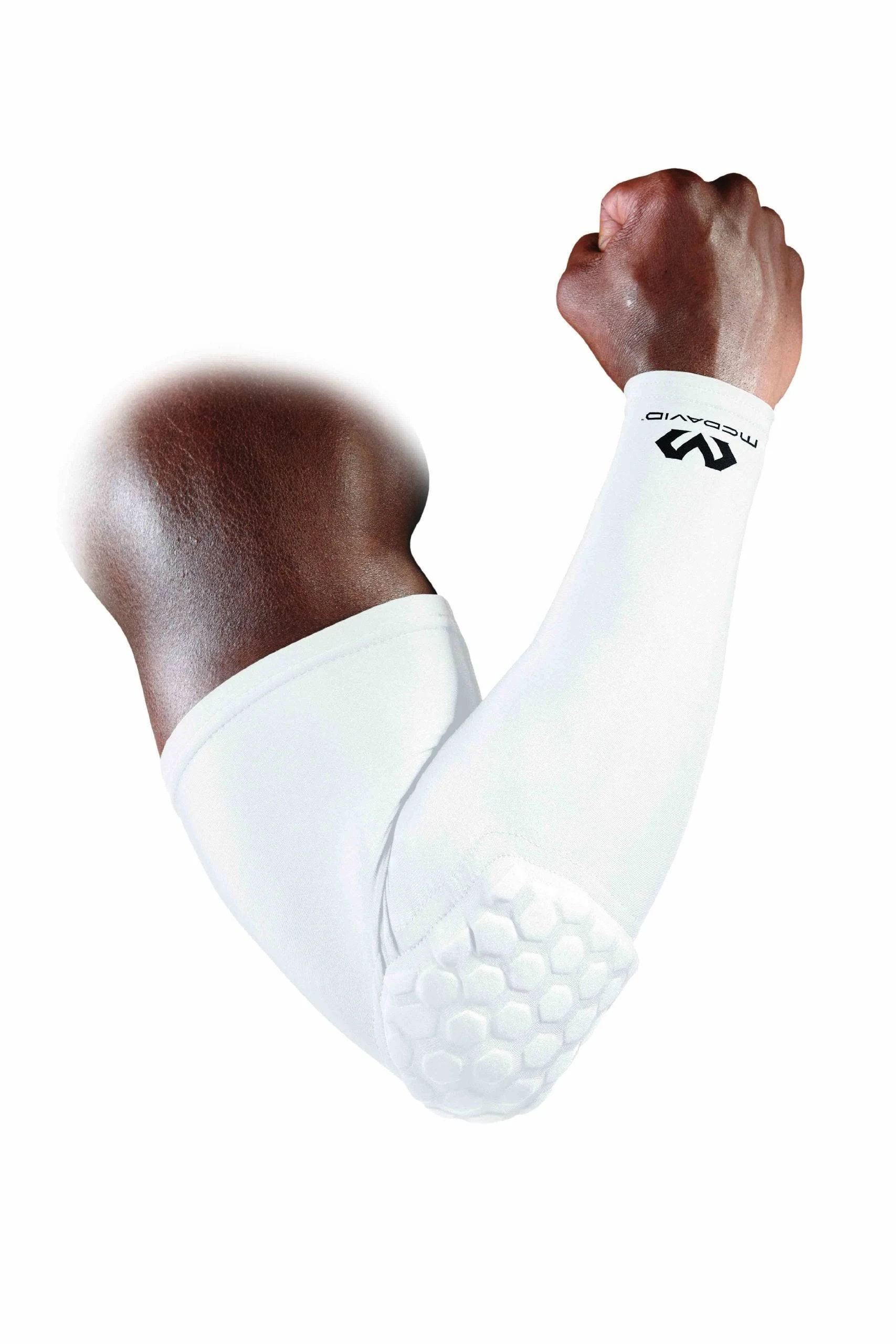 McDavid Hex Shooter Arm Sleeve - White - Large