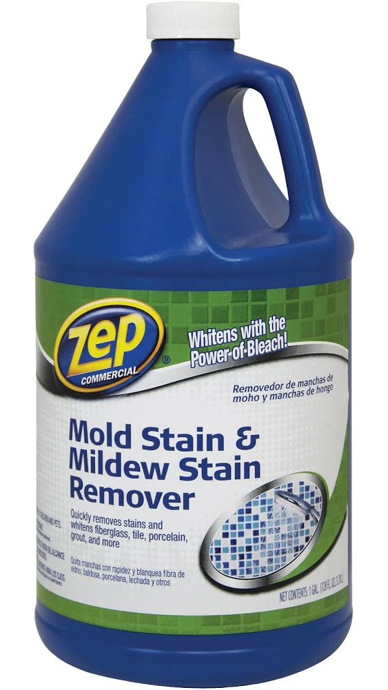 Zep Mold Stain and Mildew Stain Remover, 1 Gal Bottle