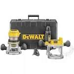 DeWalt - 2-1/4 HP Fixed Base/Plunge Router Combo Kit DW618PK