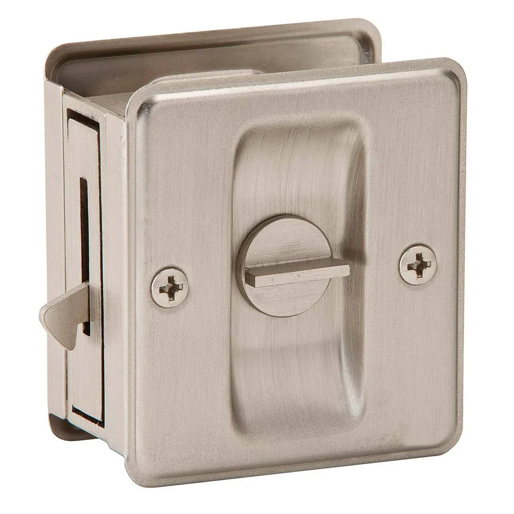 Ives 991B619 Satin Nickel (Brass) Sliding Door Pull Privacy