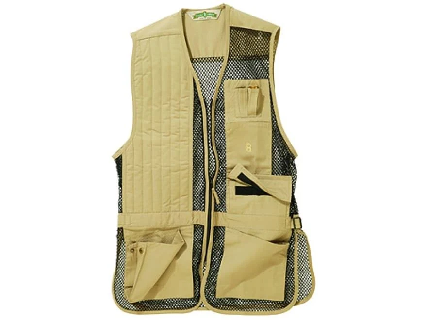 Bob Allen Full Mesh Shooting Vest Khaki Large