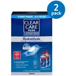 Clear Care Plus Cleaning Solution with Lens Case, Twin Pack, Multi, 12 Oz, Pack of 2