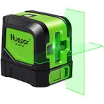 Huepar Cross Line Laser - DIY Self-Leveling Green Beam Horizontal and Vertical.