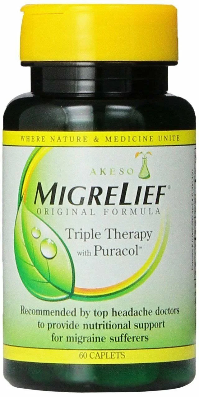 Akeso MigreLief, Original Formula, Caplets - 60 caplets