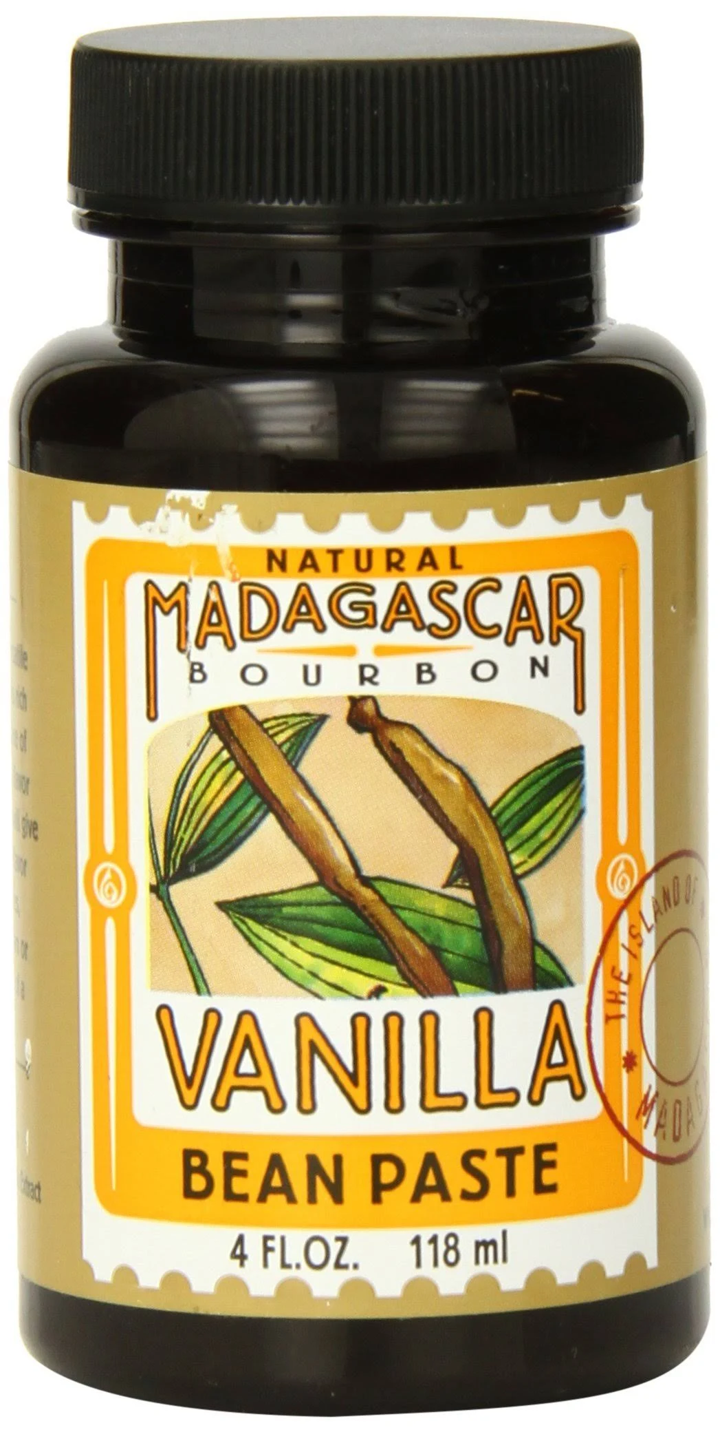 LorAnn Oils Organic Madagascar Vanilla Bean Paste, 4 ounce