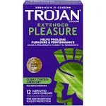 Trojan Extended Pleasure Condoms, 12