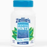 Zellie's | 100% Xylitol Sugar Free Cool Mint Breath Mints | Non-GMO, Low-Calorie, Gluten Free, Vegan & Kosher Mints (250 Count - Pack of 1)