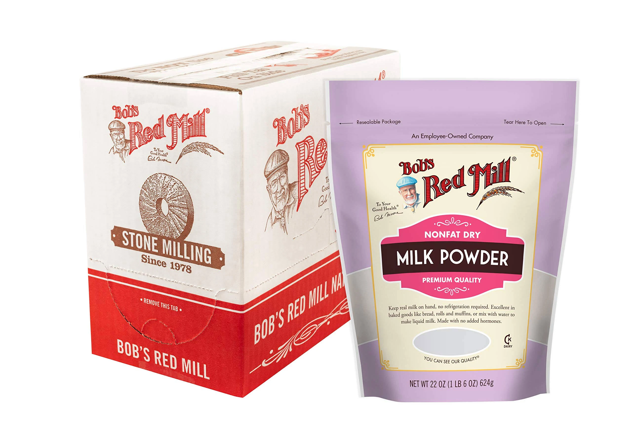 Bob,S Red Mill Non Fat Dry Milk Powder, 22 Oz