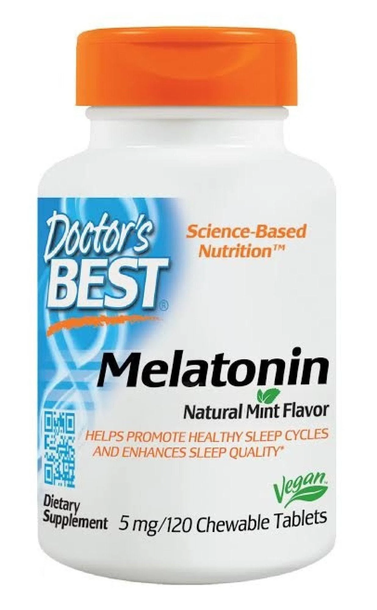 Doctor's Best Melatonin 5 mg Chewable Tablets