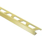 Schluter Jolly Edge Trim 1/2in. Aluminum Satin Brass