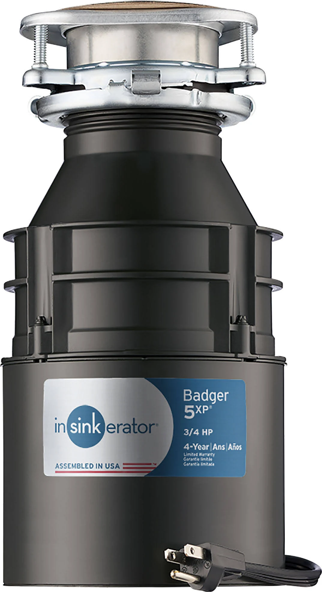 Insinkerator Badger 5XP 3/4 HP Garbage Disposal with Cord