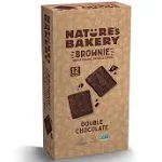 Natures Bakery Double Chocolate Brownie Bars, 1 Box (12 Twin Packs)