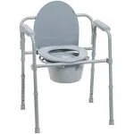 Drive Medical Steel Folding Frame Commode