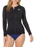 Roxy Women's Essentials Long Sleeve Zip Up Rashguard