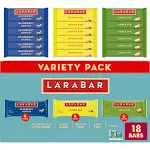 Lärabar Variety Bars, Blueberry Muffin-Lemon Bar-Apple Pie-Fruit-Nut (12 oz, 18 ct)