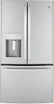 GE - 22.1 Cu. ft. French Door Counter-Depth Refrigerator - Stainless Steel