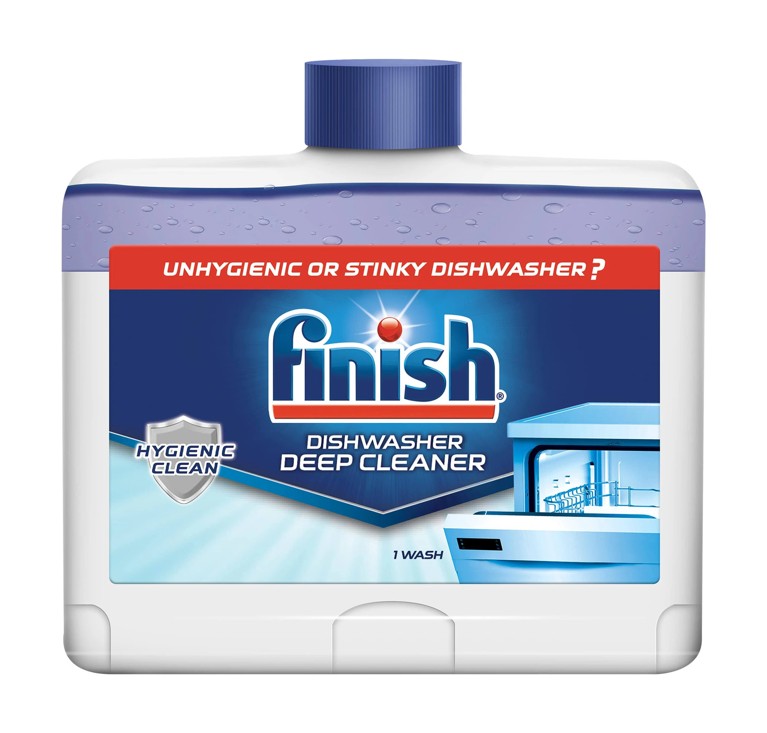 Finish Dual Action Dishwasher Cleaner Fight Grease &amp; Limescale , Fresh , 8.45 Oz