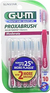 G-U-M Go-Betweens Proxabrush Cleaners, Moderate 8S Pack of Six