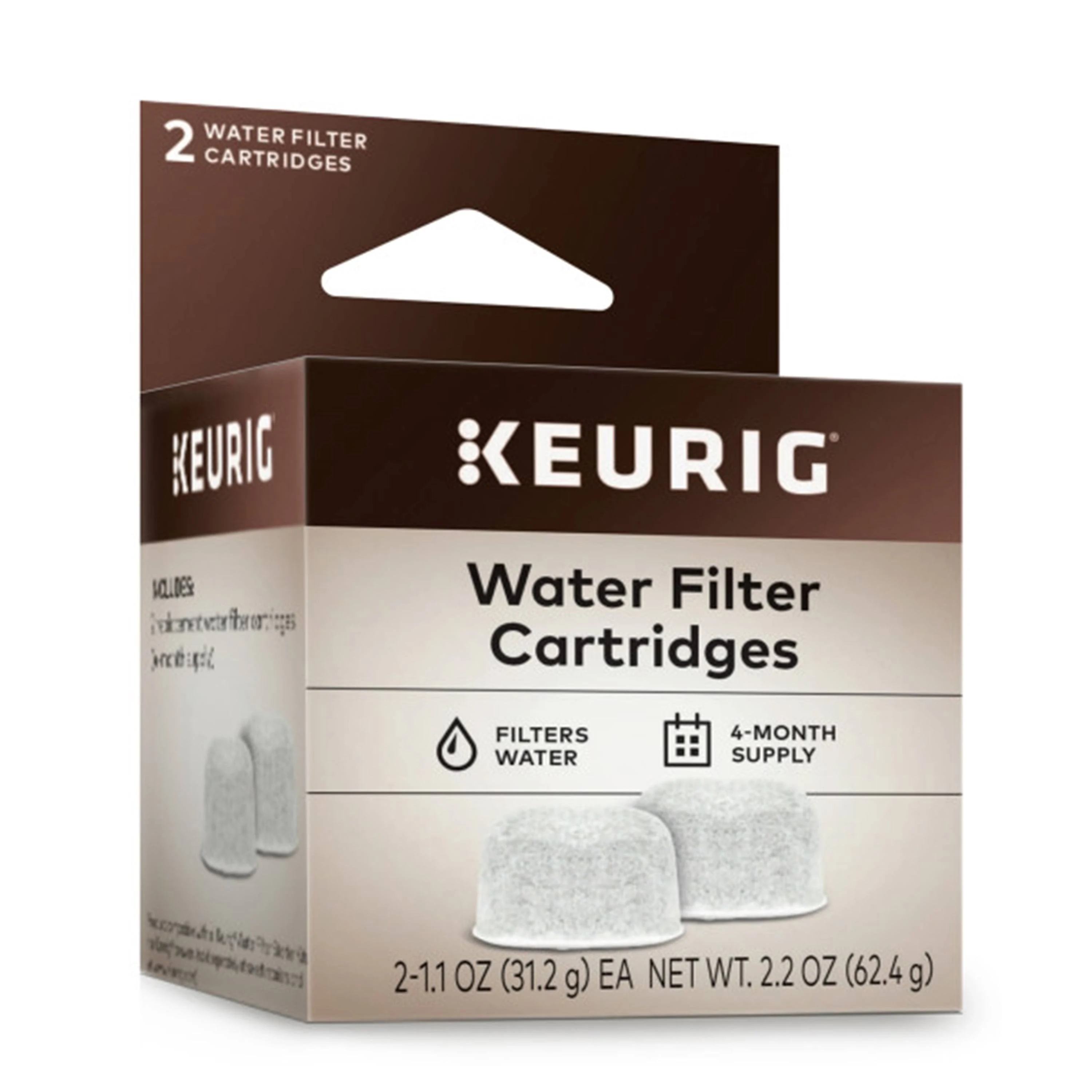 Keurig Coffeemaker Water Filter Cartridge Refill - 2 pack