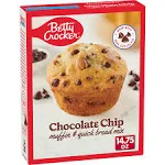 Betty Crocker Chocolate Chip Muffin & Quick Bread Mix, 14.75 oz