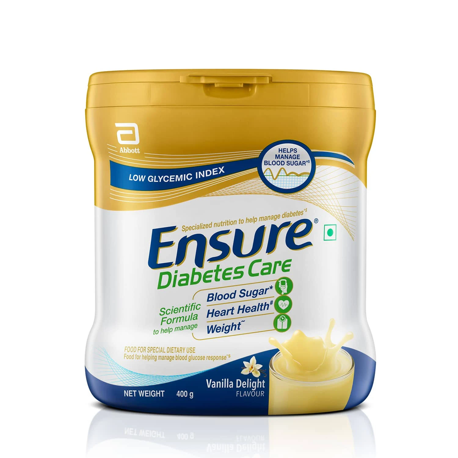 Ensure Diabetes Care Powder Vanilla Flavour, Refill / 400 GM