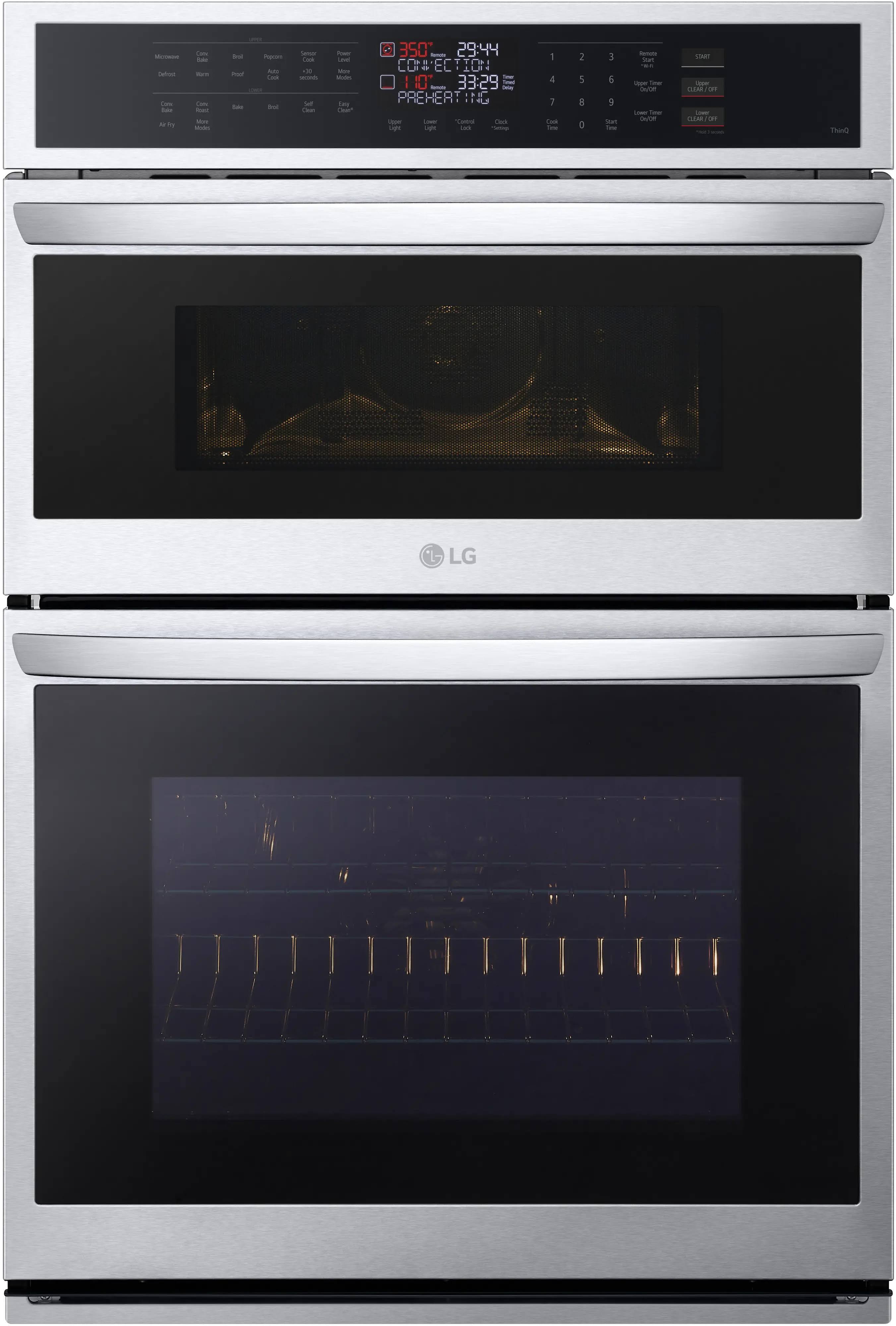 LG 1.7/ 4.7 Cu. Ft. Smart Combination Wall Oven with Convection and Air Fry