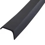 M-D Black Rubber Door Set Seal For Garage Doors 9 ft. L X 1 in.