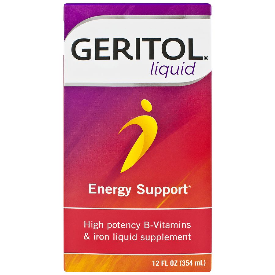 Geritol, Suplemento Líquido de Ferro e Vitaminas B, 354 ml (12 fl oz)