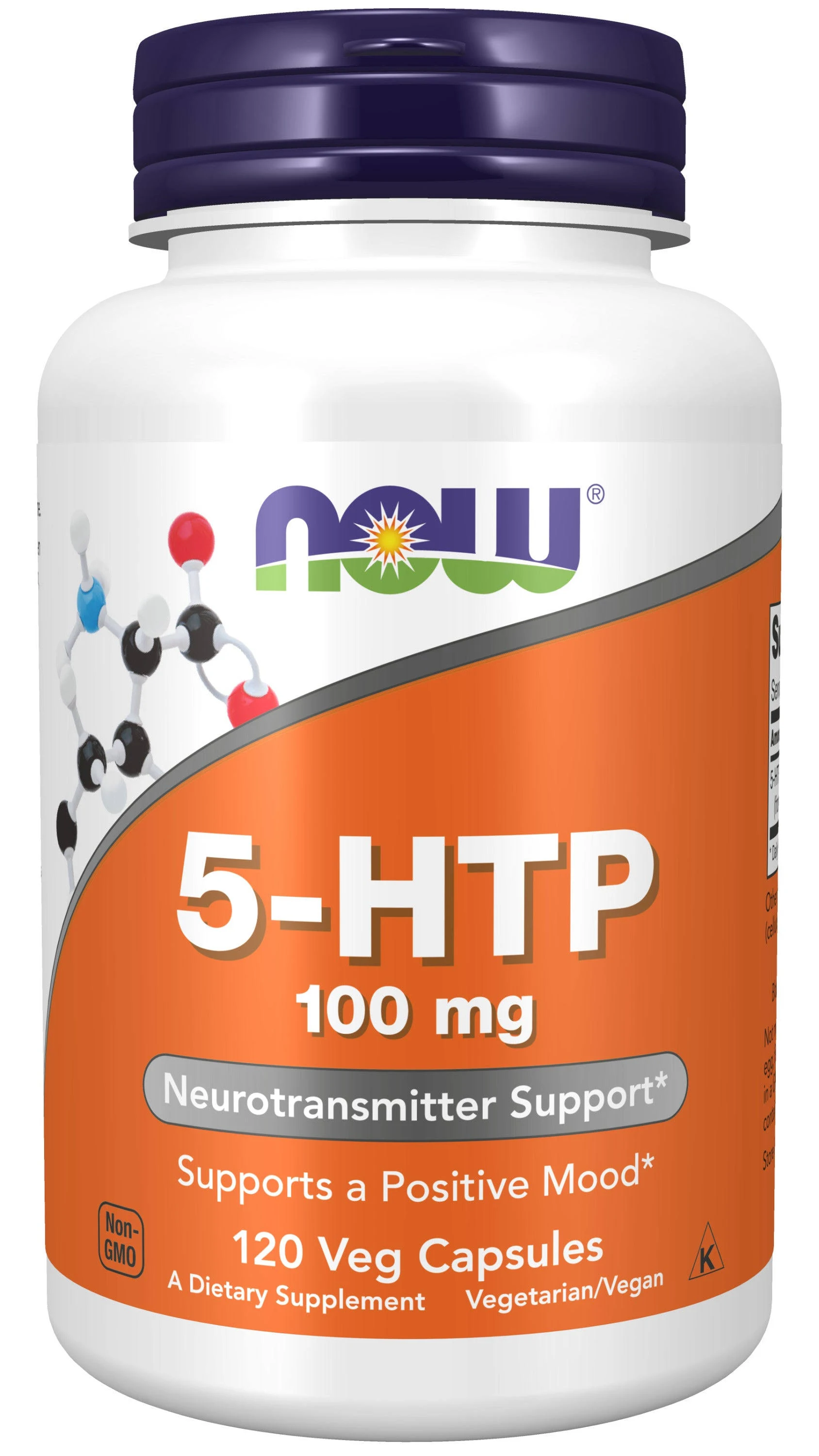 Now 5-HTP, 100 mg, Vcaps - 120 vcaps