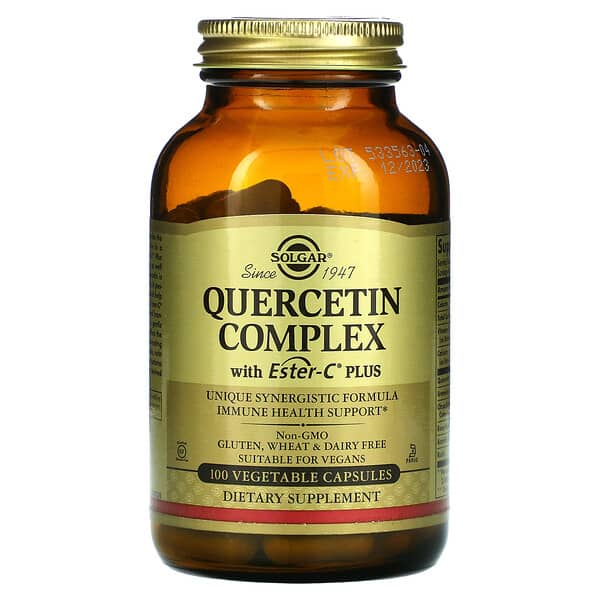 Solgar Kosher Quercetin Complex with Ester-C Plus Veggie Caps - 100 count