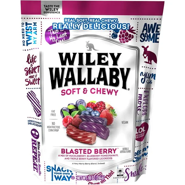 Wiley Wallaby Blasted Berry Licorice