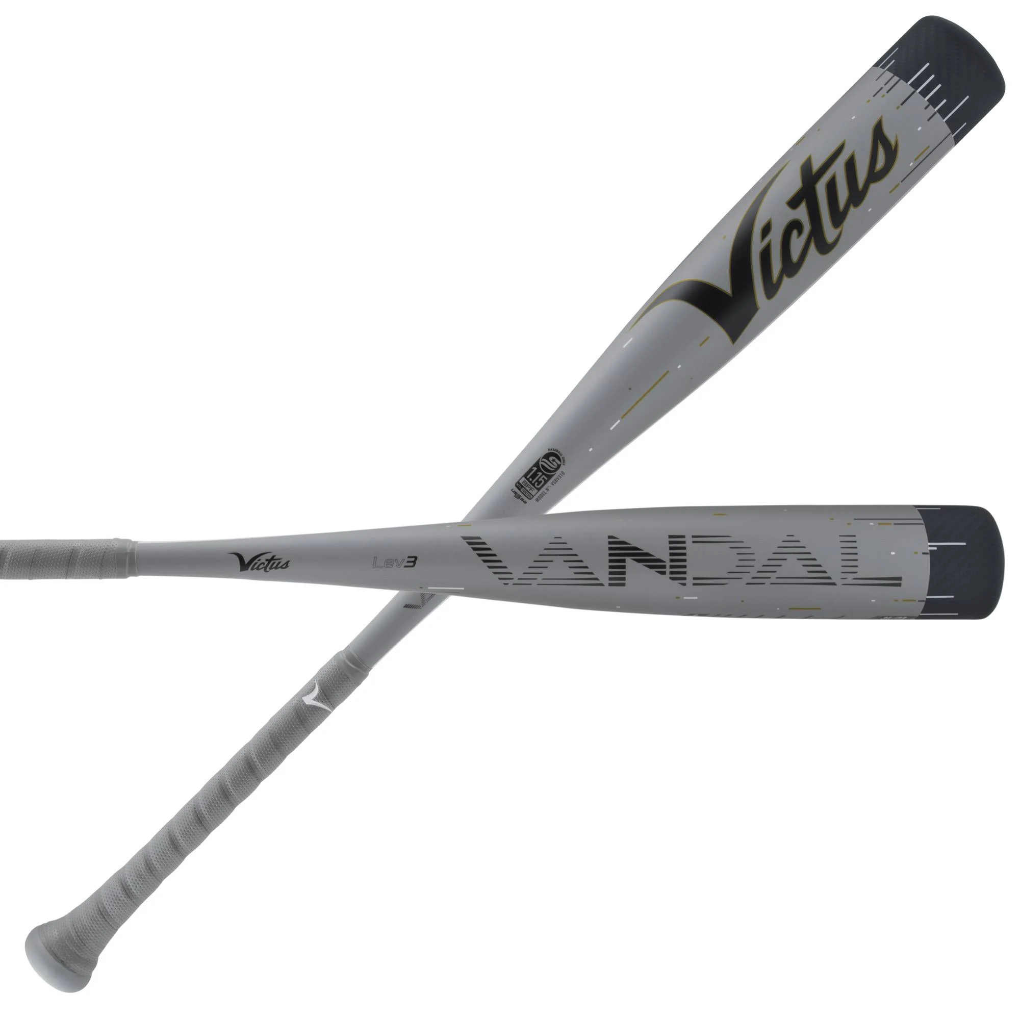 Victus Vandal Lev 3 USSSA Senior League Metal Baseball Bat, 2 3/4" Barrel, (-5, -8, and -10), 27" / 17 oz.