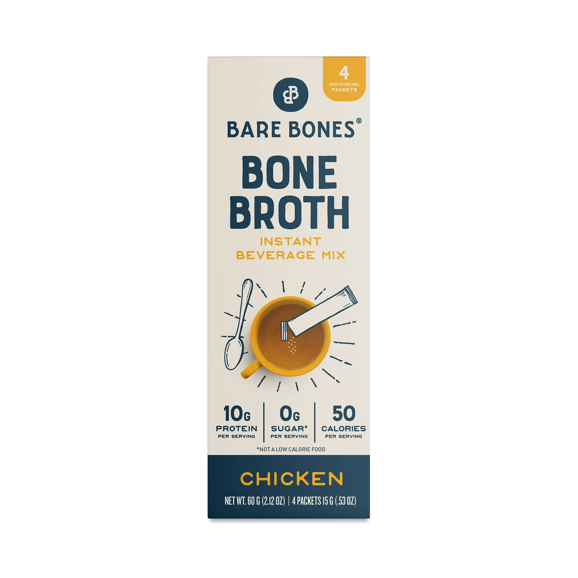 Bare Bones Chicken Bone Broth Instant Beverage Mix