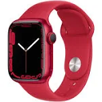 Apple Watch Series 7 GPS 41mm Red Aluminum Case with Red Sport Band