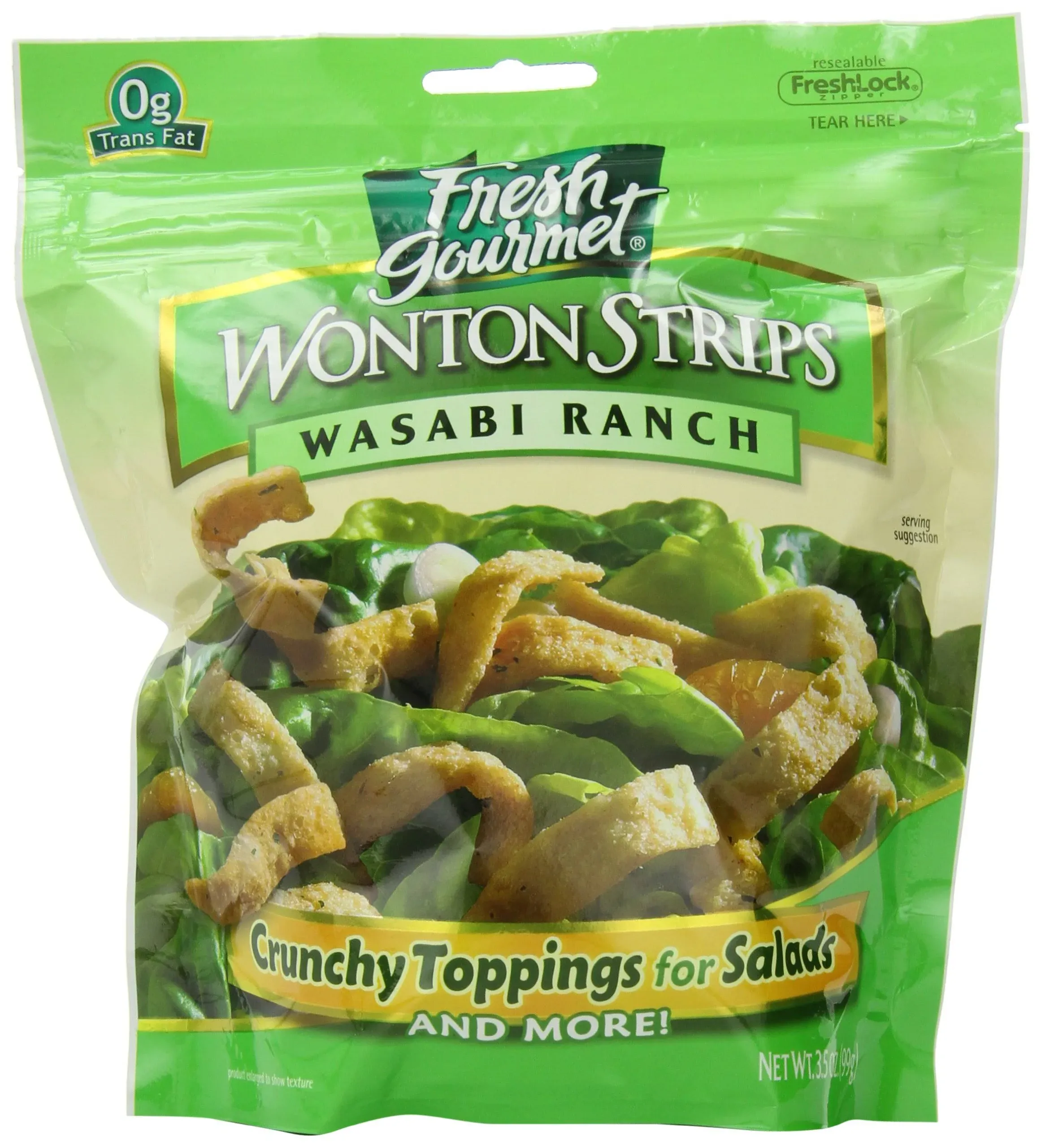 Fresh Wasabi Ranch Wonton Strips | 3.5 Ounce, Pack of 9 | Low Carb | Crunchy ...