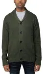 Men&#x27;s  Cardigan Sweater, V-Neck Green