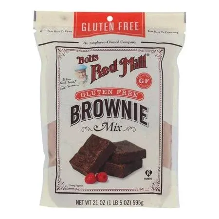 (4 Pack)Bob's Red Mill Gluten-Free Brownie Mix, 21 oz