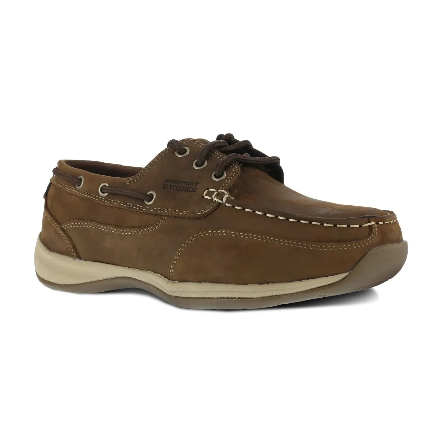 Rockport Works Men's Sailing Club Boat Shoe Steel Toe